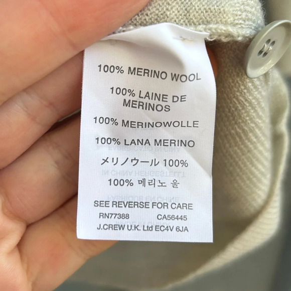 J Crew Merino Wool  Cardigan, Small - Picture 5 of 9